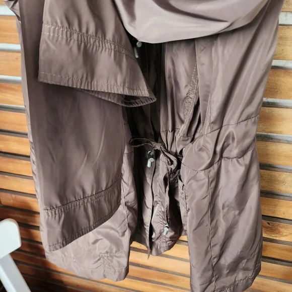 ARMAND THIERY utility raincoat jacket long TAN Size 14/16 - Picture 6 of 16